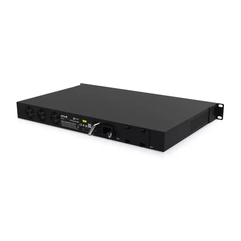 OLT valdiklis UBIQUITI UF-OLT 1U valdomas optinis linijos terminalas, 8 SFP lizdai, 2 SFP+ 10G, 512MB DDR3, 880MHz CPU, stelažas 1U, juodas
