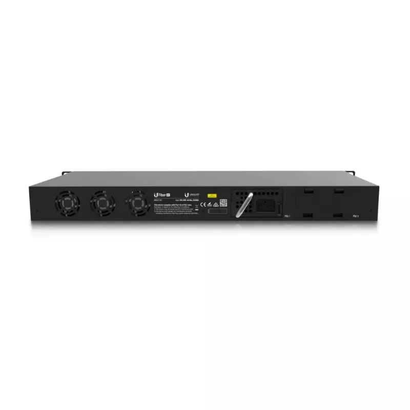 OLT valdiklis UBIQUITI UF-OLT 1U valdomas optinis linijos terminalas, 8 SFP lizdai, 2 SFP+ 10G, 512MB DDR3, 880MHz CPU, stelažas 1U, juodas