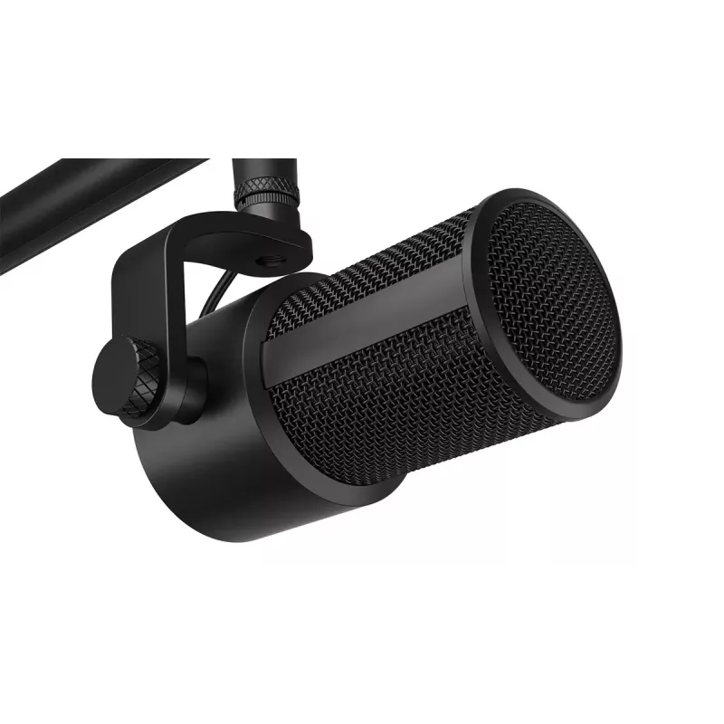 Stalinis mikrofonas ENDORFY Solum Studio – USB, 24 bitų / 96 kHz, 20–20000 Hz, reguliuojamas laikiklis, lietimui jautrūs valdikliai, ausinių išvestis, juodas