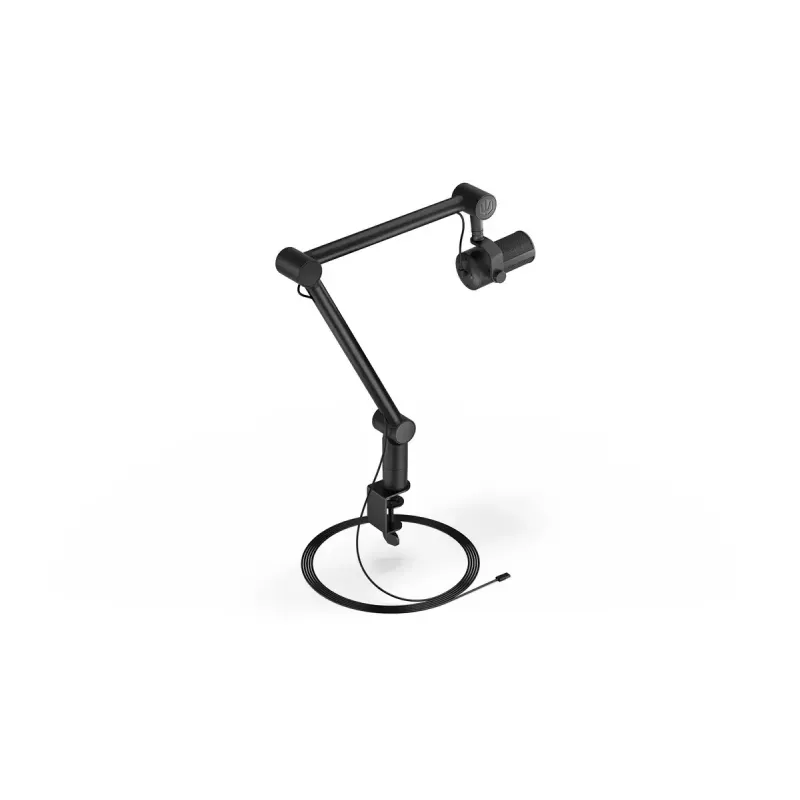 Stalinis mikrofonas ENDORFY Solum Studio – USB, 24 bitų / 96 kHz, 20–20000 Hz, reguliuojamas laikiklis, lietimui jautrūs valdikliai, ausinių išvestis, juodas