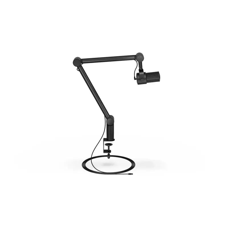Stalinis mikrofonas ENDORFY Solum Studio – USB, 24 bitų / 96 kHz, 20–20000 Hz, reguliuojamas laikiklis, lietimui jautrūs valdikliai, ausinių išvestis, juodas