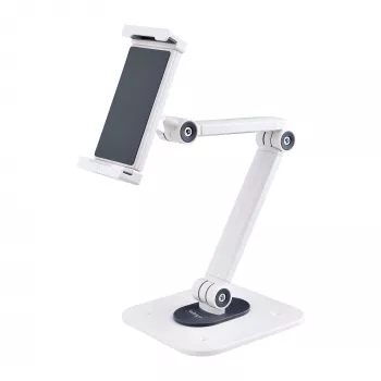 StarTech.com Reguliuojamas planšetinio kompiuterio stovas ant stalo / sieninis – laikomoji galia 1 kg – ergonomiškas, sukamasis, universalus planšetės laikiklis