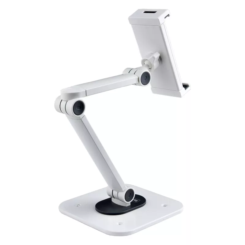 StarTech.com Reguliuojamas planšetinio kompiuterio stovas ant stalo / sieninis – laikomoji galia 1 kg – ergonomiškas, sukamasis, universalus planšetės laikiklis