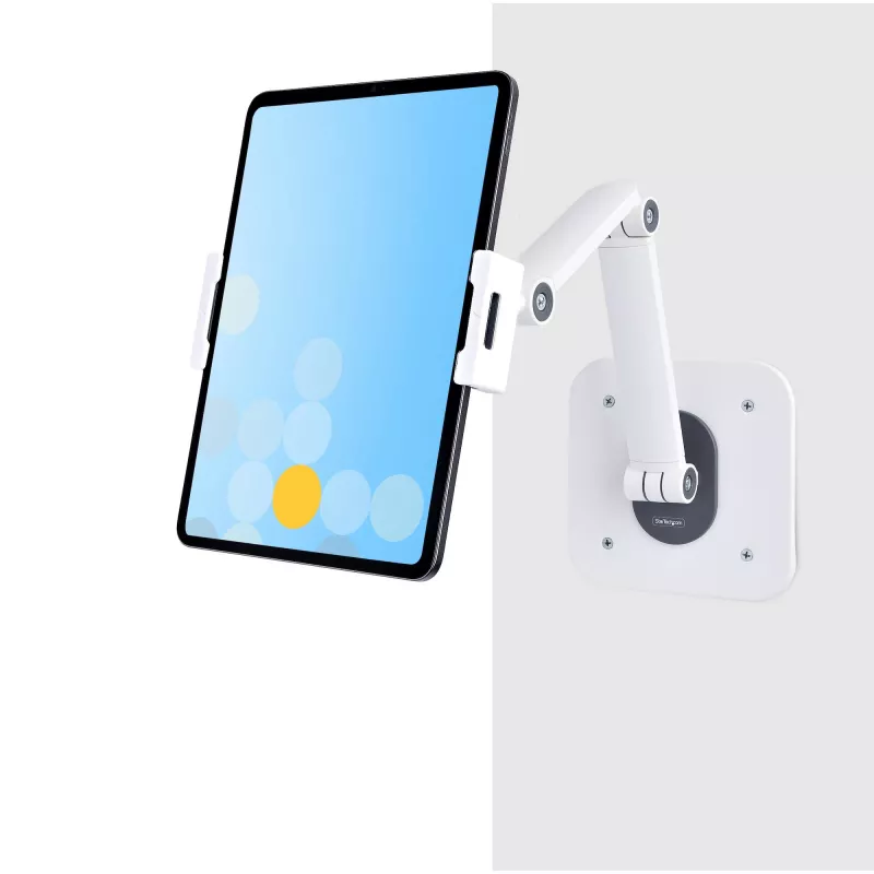 StarTech.com Reguliuojamas planšetinio kompiuterio stovas ant stalo / sieninis – laikomoji galia 1 kg – ergonomiškas, sukamasis, universalus planšetės laikiklis
