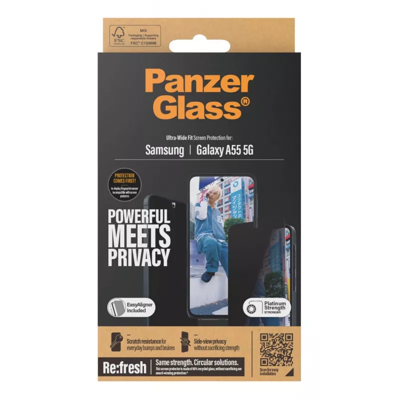 PanzerGlass P7358 privatumo ekrano apsauga Samsung telefonui, 1 vnt.