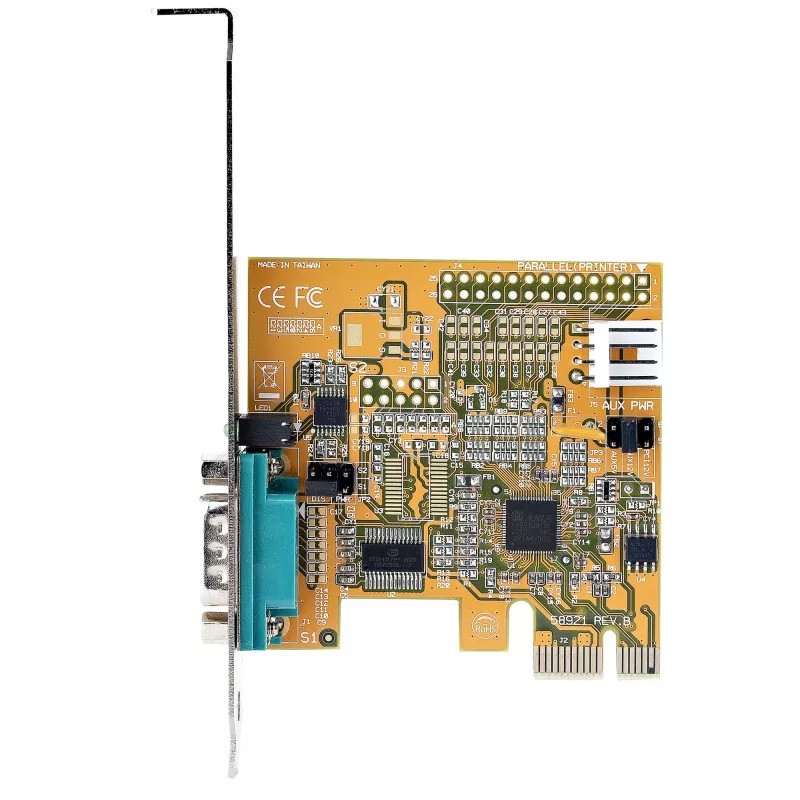 StarTech.com PCIe serijinė kortelė, PCIe į RS232 (DB9), 1 prievadas, 16C1050 UART, standartinis ir mažo profilio laikiklis