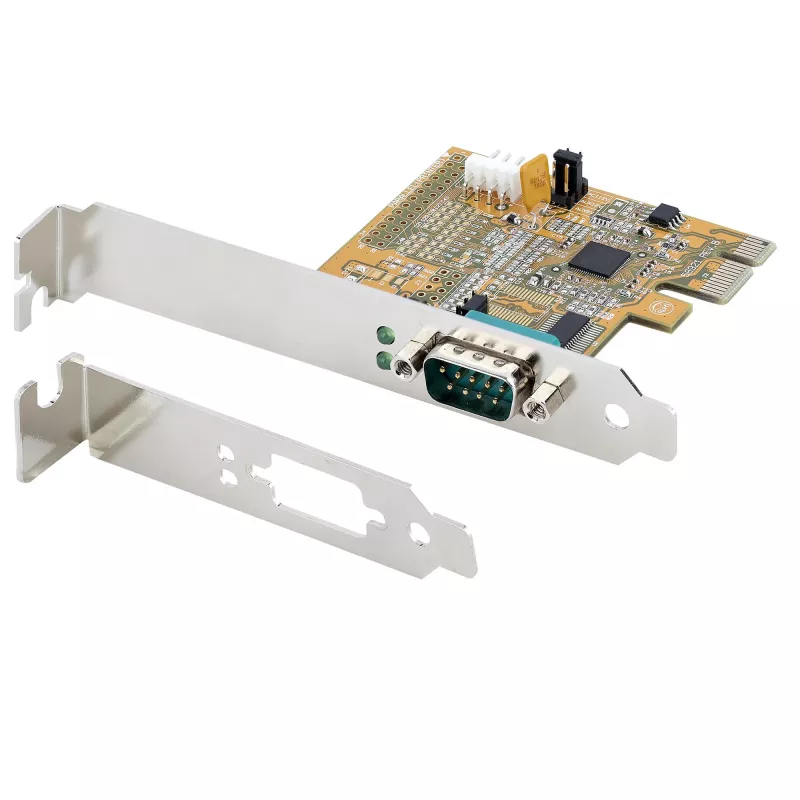 StarTech.com PCIe serijinė kortelė, PCIe į RS232 (DB9), 1 prievadas, 16C1050 UART, standartinis ir mažo profilio laikiklis