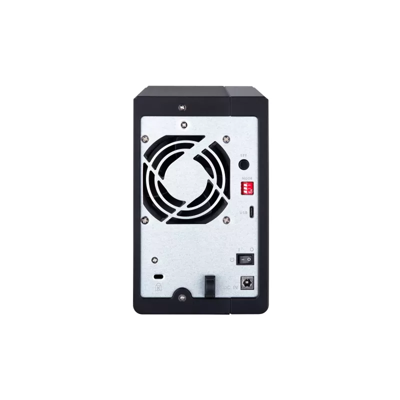 QNAP 2 Bay USB Type-C Direct Attached Storage with Hardware RAID | TR-002 | Micro | 6 GB | Black