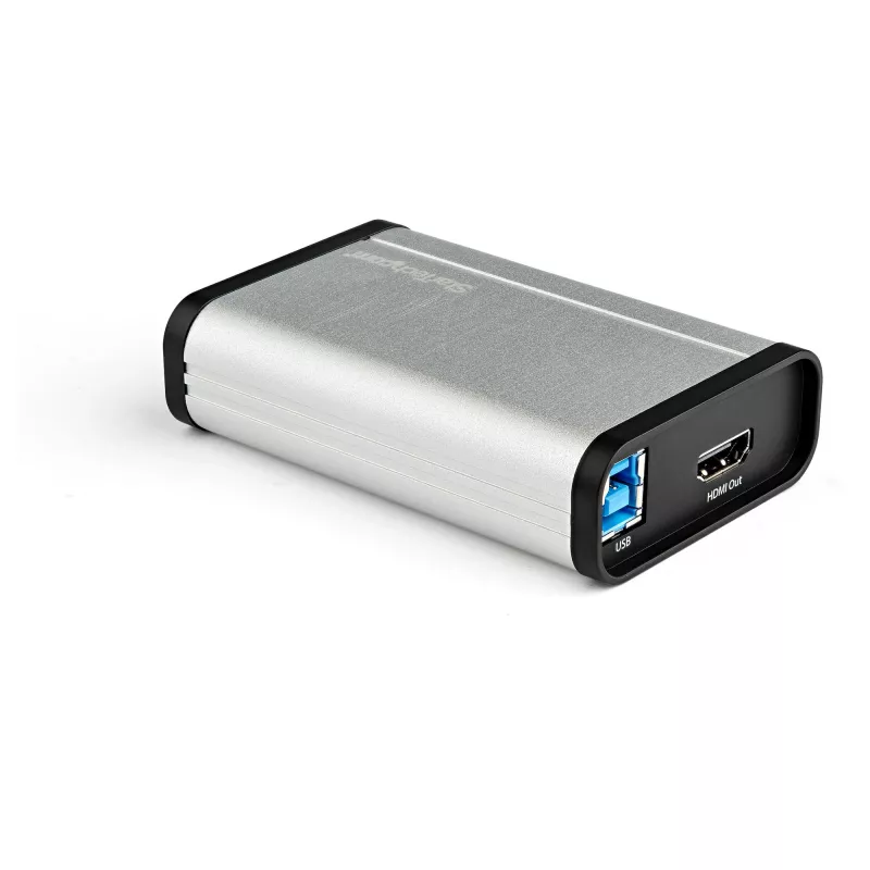 StarTech.com HDMI į USB C vaizdo fiksavimo įrenginys 1080p 60fps - UVC - išorinis USB 3.0 Type-C fiksavimas/tiesioginis transliavimas - HDMI garso/vaizdo įrašymo adapteris - veikia su USB-C/USB-A/Thunderbolt 3 - TAA