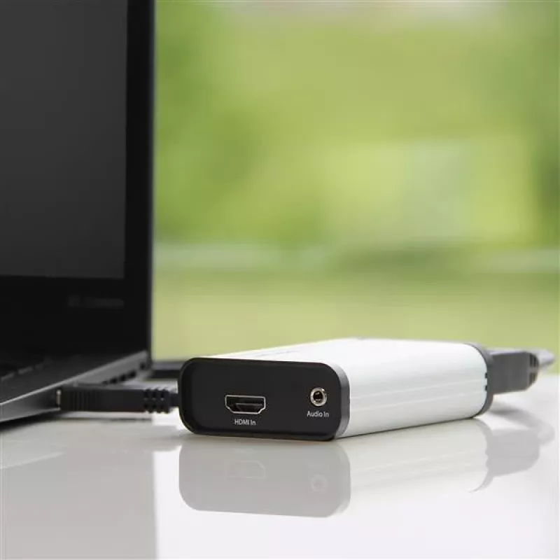 StarTech.com HDMI į USB C vaizdo fiksavimo įrenginys 1080p 60fps - UVC - išorinis USB 3.0 Type-C fiksavimas/tiesioginis transliavimas - HDMI garso/vaizdo įrašymo adapteris - veikia su USB-C/USB-A/Thunderbolt 3 - TAA