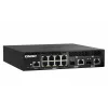 QNAP QSW-M2108R-2C valdomas L2 tinklo komutatorius, 8 x 2,5GbE + 2 x 10GbE SFP+/RJ-45 kombinuoti prievadai, pusinio pločio, tinka montuoti spintoje
