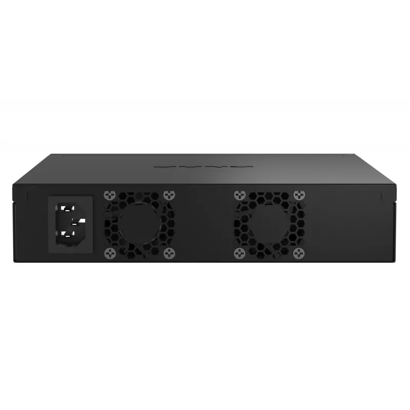 QNAP QSW-M2108R-2C valdomas L2 tinklo komutatorius, 8 x 2,5GbE + 2 x 10GbE SFP+/RJ-45 kombinuoti prievadai, pusinio pločio, tinka montuoti spintoje