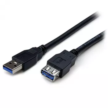 StarTech.com 2m juodas SuperSpeed USB 3.0 ilginimo laidas A-A (vyriškas/moteriškas)