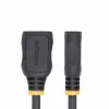 StarTech.com 18in (0,5 m) HDMI 2.0 ilginimo laidas, didelės spartos HDMI prievado apsaugos laidas, 4K 60Hz, HDMI vyriškas–moteriškas adapteris