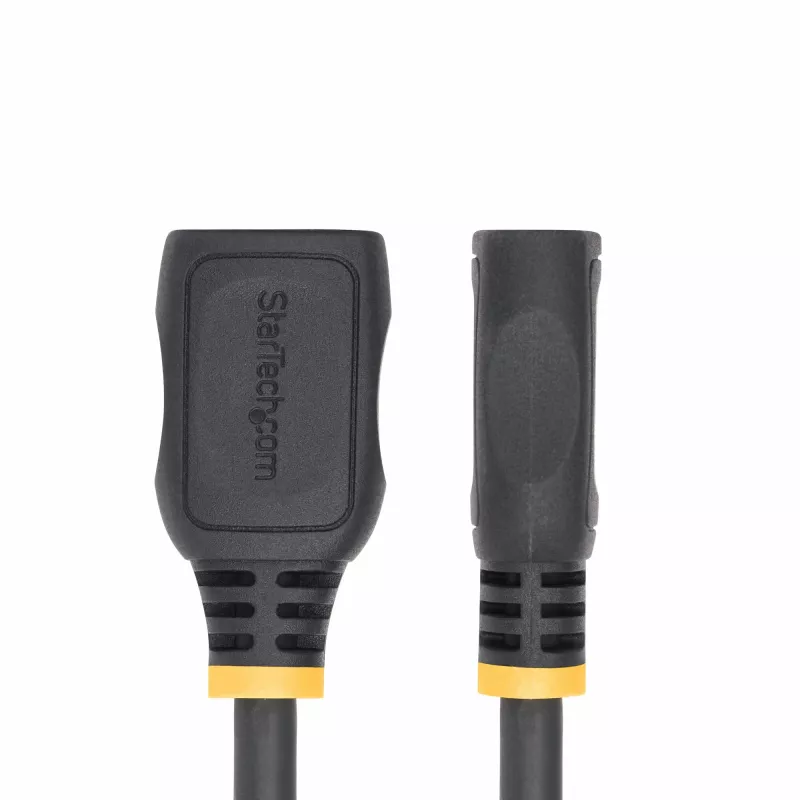 StarTech.com 18in (0,5 m) HDMI 2.0 ilginimo laidas, didelės spartos HDMI prievado apsaugos laidas, 4K 60Hz, HDMI vyriškas–moteriškas adapteris