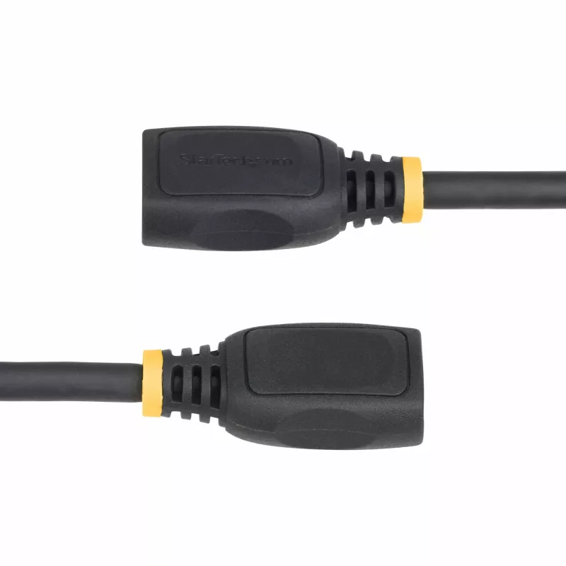 StarTech.com 18in (0,5 m) HDMI 2.0 ilginimo laidas, didelės spartos HDMI prievado apsaugos laidas, 4K 60Hz, HDMI vyriškas–moteriškas adapteris