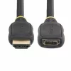 StarTech.com 18in (0,5 m) HDMI 2.0 ilginimo laidas, didelės spartos HDMI prievado apsaugos laidas, 4K 60Hz, HDMI vyriškas–moteriškas adapteris