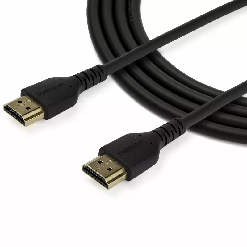 StarTech.com 1,5 m plonas HDMI 2.0 laidas su eternetu, lankstus sertifikuotas, UHD 4K 60Hz HDR10, tvirtas aramido pluoštas, TPE apvalkalas