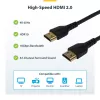 StarTech.com 1,5 m plonas HDMI 2.0 laidas su eternetu, lankstus sertifikuotas, UHD 4K 60Hz HDR10, tvirtas aramido pluoštas, TPE apvalkalas