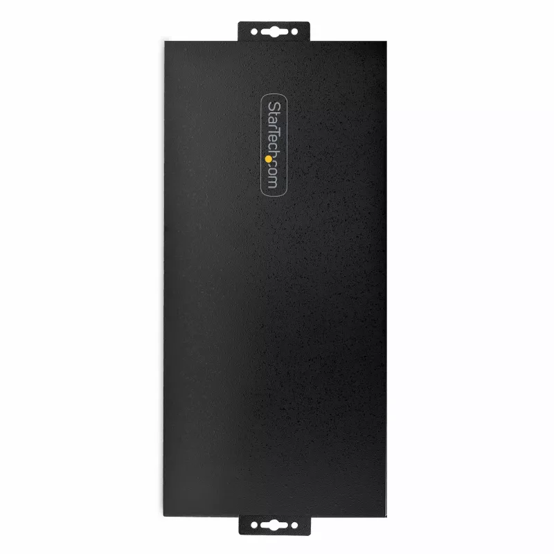 StarTech.com 16 prievadų pramoninis USB 5Gbps centras su maitinimo adapteriu, metaliniu korpusu, tvirtinimo galimybėmis, ESD apsauga, gnybtų bloko maitinimu, USB įkrovimu, dviejų pagrindinių kompiuterių perjungimu - TAA