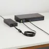 StarTech.com 16 prievadų pramoninis USB 5Gbps centras su maitinimo adapteriu, metaliniu korpusu, tvirtinimo galimybėmis, ESD apsauga, gnybtų bloko maitinimu, USB įkrovimu, dviejų pagrindinių kompiuterių perjungimu - TAA