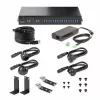 StarTech.com 16 prievadų pramoninis USB 5Gbps centras su maitinimo adapteriu, metaliniu korpusu, tvirtinimo galimybėmis, ESD apsauga, gnybtų bloko maitinimu, USB įkrovimu, dviejų pagrindinių kompiuterių perjungimu - TAA
