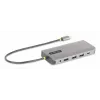 StarTech.com USB-C kelių monitorių adapteris, du 4K 60Hz + 4K 30Hz HDMI ir DisplayPort, 4 prievadų USB šakotuvas, 100W PD, GbE, SD/MicroSD skaitytuvai