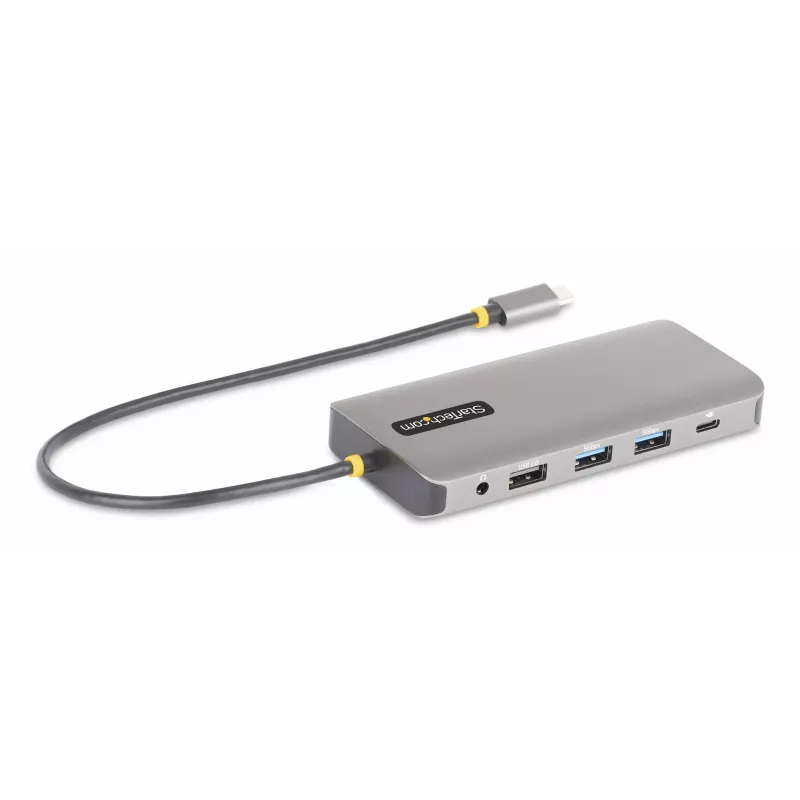 StarTech.com USB-C kelių monitorių adapteris, du 4K 60Hz + 4K 30Hz HDMI ir DisplayPort, 4 prievadų USB šakotuvas, 100W PD, GbE, SD/MicroSD skaitytuvai