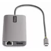 StarTech.com USB-C kelių monitorių adapteris, du 4K 60Hz + 4K 30Hz HDMI ir DisplayPort, 4 prievadų USB šakotuvas, 100W PD, GbE, SD/MicroSD skaitytuvai