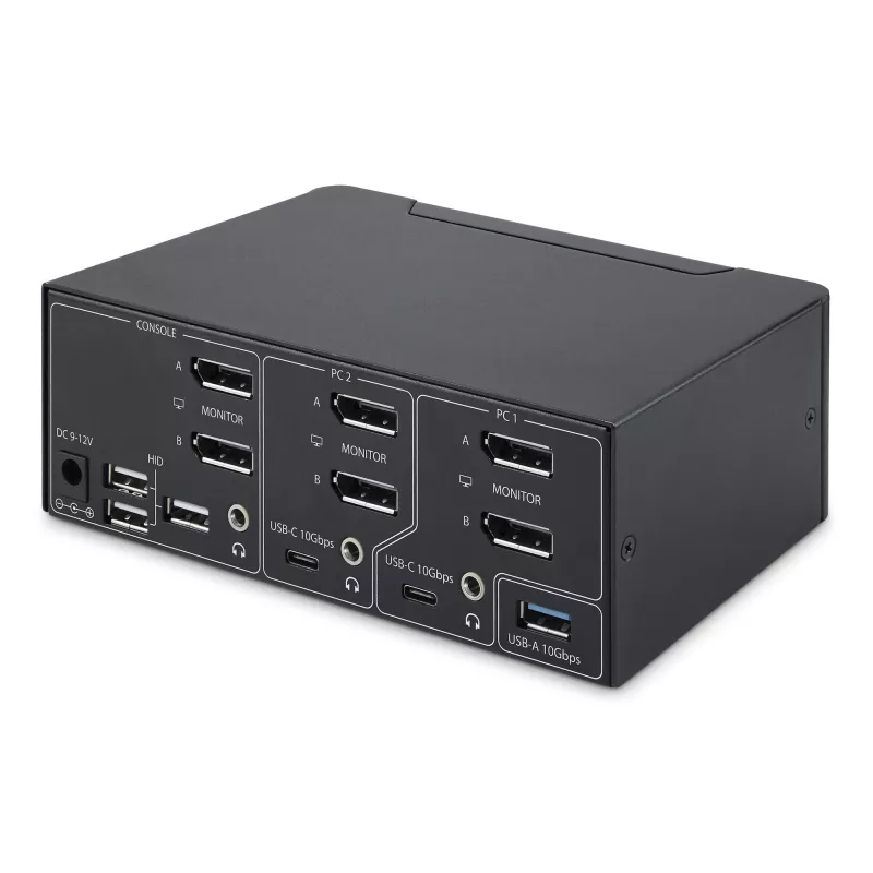 StarTech.com P2CDD143-KVM-SWITCH KVM jungiklis juodas