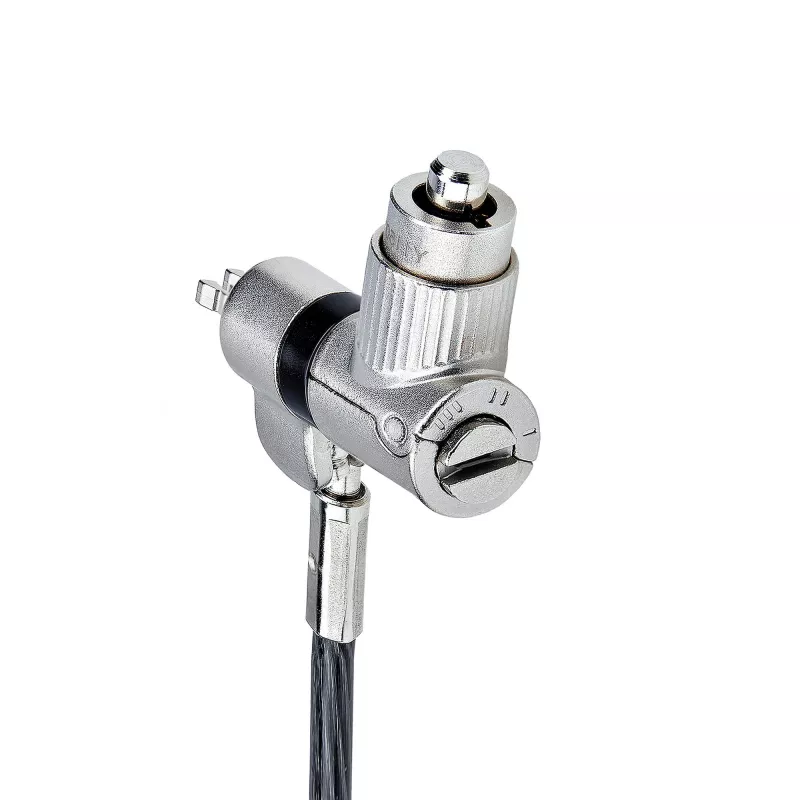 StarTech.com 3-in-1 Universalus Nešiojamojo Kompiuterio Užraktas 2 m, Su Pagrindiniu Raktu, Apsauginis Kabelis, Suderinamas su Noble Wedge®/Nano/K-Slot; Apsauga Nuo Vagystės