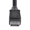 StarTech.com 10ft (3m) DisplayPort 1.2 laidas - 4K x 2K Ultra HD VESA sertifikuotas DisplayPort laidas - DP į DP monitoriaus laidas - DP vaizdo/ekrano laidas su fiksavimo jungtimis