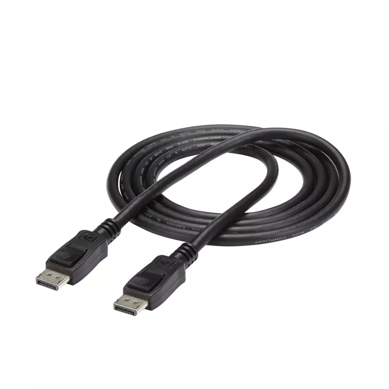 StarTech.com 6ft (2m) DisplayPort 1.2 laidas - 4K x 2K Ultra HD VESA sertifikuotas DP laidas monitoriui su fiksavimo jungtimis