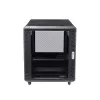 StarTech.com 4-Post 12U Server Rack Cabinet, užrakinama 19 colių duomenų spinta kompiuteriams, AV/IT įrangai, biuro/namų tinklo stovas su ratukais ir reguliuojamais montavimo bėgeliais
