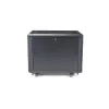 StarTech.com 4-Post 12U Server Rack Cabinet, užrakinama 19 colių duomenų spinta kompiuteriams, AV/IT įrangai, biuro/namų tinklo stovas su ratukais ir reguliuojamais montavimo bėgeliais