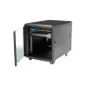 StarTech.com 4-Post 12U Server Rack Cabinet, užrakinama 19 colių duomenų spinta kompiuteriams, AV/IT įrangai, biuro/namų tinklo stovas su ratukais ir reguliuojamais montavimo bėgeliais