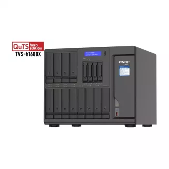 QNAP TVS-h1688X NAS bokštinis Intel® Xeon® W-1250 32 GB DDR4 0 TB QuTS hero Juoda