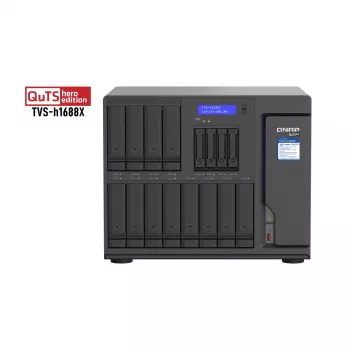 QNAP TVS-h1688X NAS bokštinis Intel® Xeon® W-1250 32 GB DDR4 0 TB QuTS hero Juoda