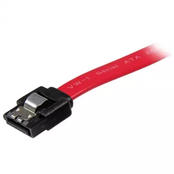 StarTech.com 18 colių fiksuojantis SATA kabelis, 0,457 m, SATA III, SATA 7 kontaktų, SATA 7 kontaktų, Vyriškas/Vyriškas, Raudonas