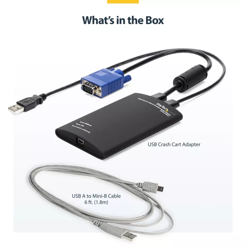 StarTech.com KVM adapteris nešiojamam kompiuteriui į serverio konsolę USB 2.0