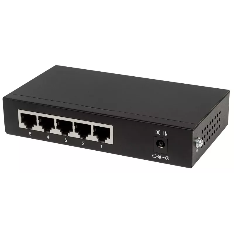 Intellinet 5 prievadų Gigabit Ethernet PoE+ jungiklis, 4 x PSE prievadai, IEEE 802.3at/af, 60 W, stalinis