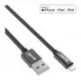 InLine Lightning USB laidas, iPad, iPhone, iPod, juodas/alu, 2 m, MFi sertifikuotas