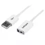 StarTech.com 3m baltas USB 2.0 ilginimo kabelis A į A - M/F