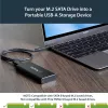 StarTech.com M.2 SSD dėklas M.2 SATA diskams – USB 3.1 (10Gbps) su USB-C laidu