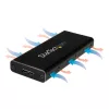 StarTech.com M.2 SSD dėklas M.2 SATA diskams – USB 3.1 (10Gbps) su USB-C laidu