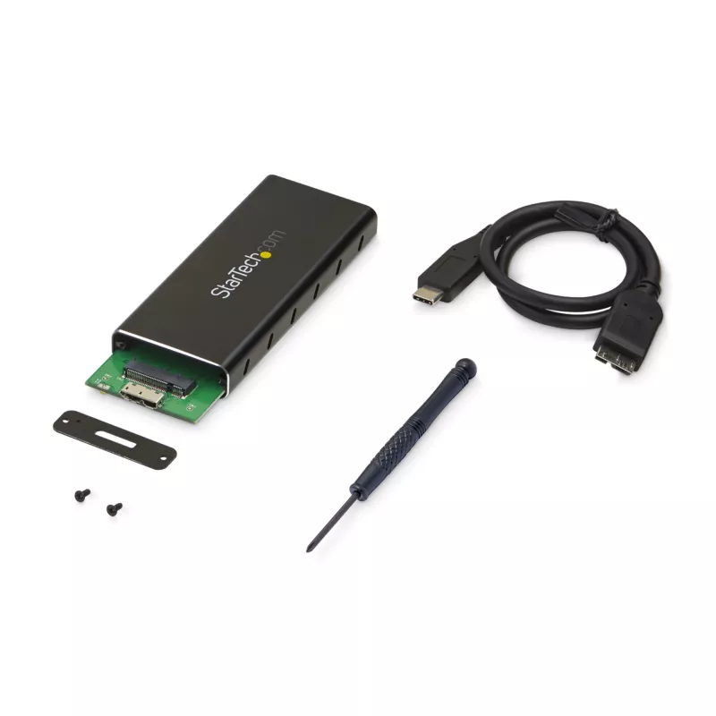 StarTech.com M.2 SSD dėklas M.2 SATA diskams – USB 3.1 (10Gbps) su USB-C laidu