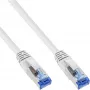 InLine Patch Laidas S/FTP PiMF Cat.6A halogen free 500MHz baltas 2m