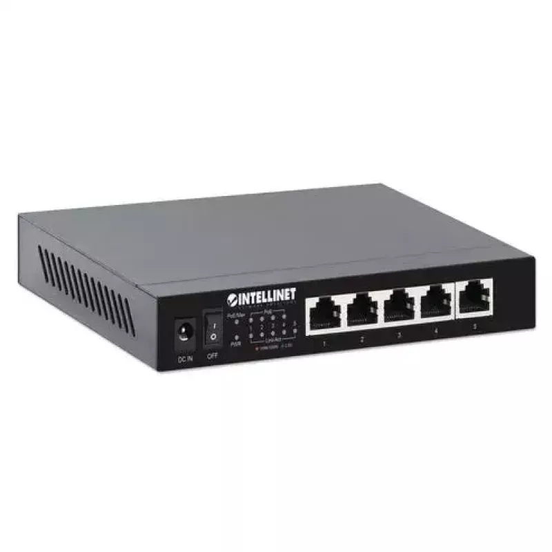 Nevaldomas jungiklis Intellinet 5 prievadų 2,5G Ethernet PoE+ 55W