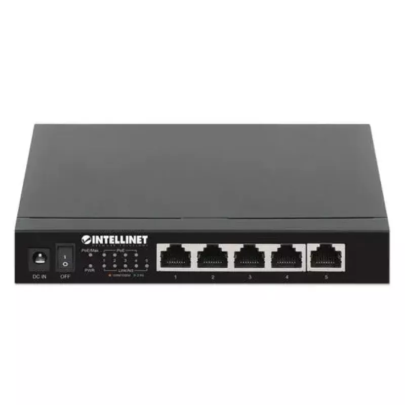 Nevaldomas jungiklis Intellinet 5 prievadų 2,5G Ethernet PoE+ 55W