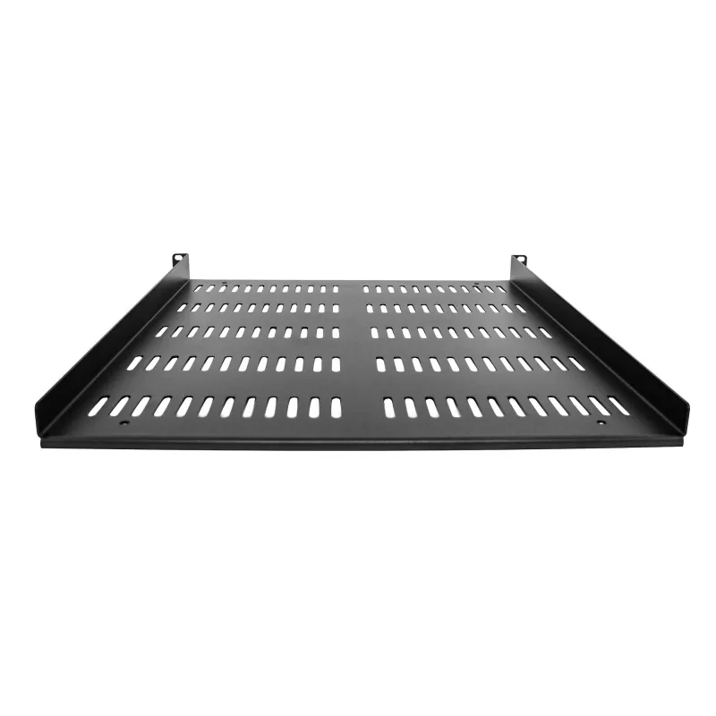 StarTech.com 1U lentyna serverio stovui – universali ventiliuojama konsolinė lentyna 19 colių tinklo įrangos stovui ir spin tai – tvirta konstrukcija – svorio talpa 55 svarai / 25 kg – 20 colių gylio lentyna, juoda